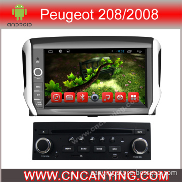 Car DVD Player for Pure Android 4.2.2 Car DVD Player with A9 CPU Capacitive Touch Screen GPS Bluetooth for Peugeot 208/2008 (AD-7191)